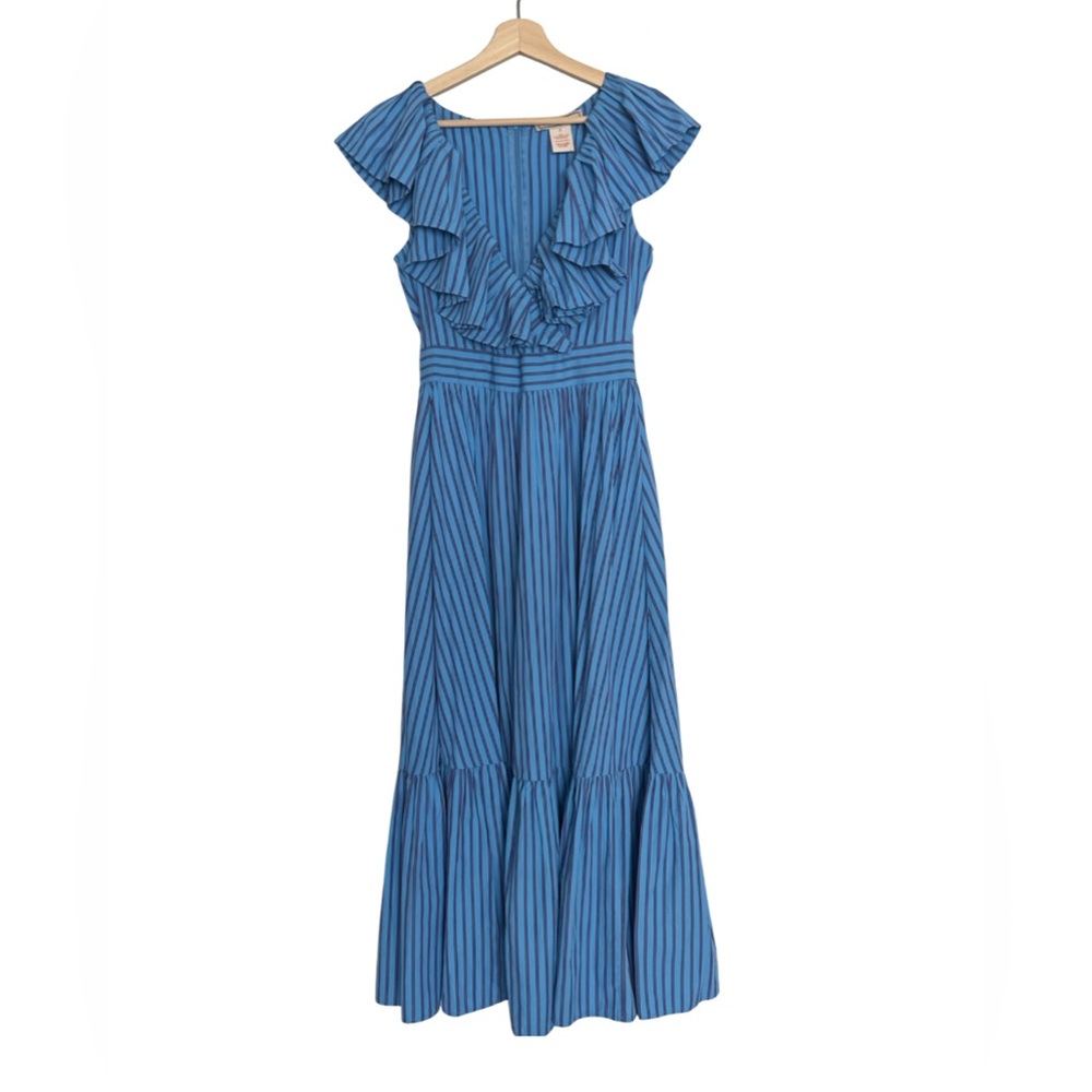 Flying Tomato Blue Striped Maxi Dress